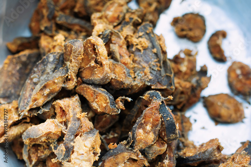 Several pieces of crispy fried catfish.