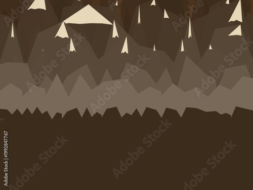 Mountain Peaks Scenic Landscape Adventure Background