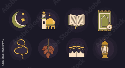 Islamic Icons Representing Faith and Tradition