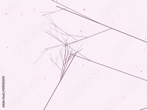 Sakura Cherry Flower Petal Pattern Background