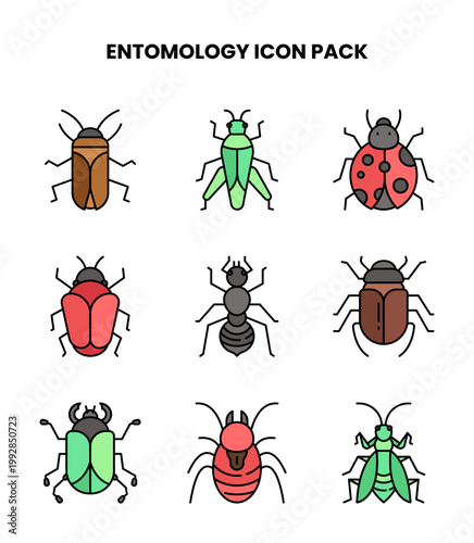 Entomology Lineal Color UI Icons Pack