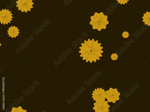 Victorian Steampunk Cog Gear Pattern Design