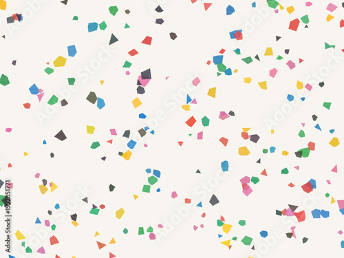 Colorful Terrazzo Fragments Organic Stone Mosaic Background