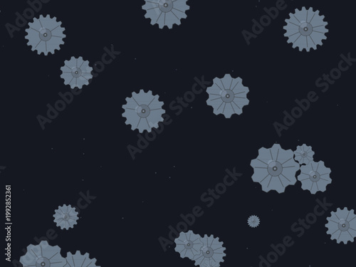 Mechanical Gear Steampunk Pattern Vintage Background