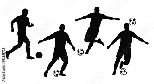 Four different bus designs presented in a stark black silhouette