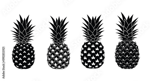 Four soccer players in action with a ball a dynamic silhouette