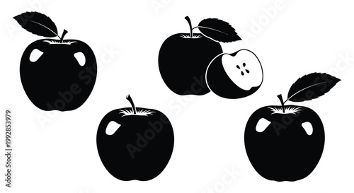 Three hens in profile a striking black silhouette