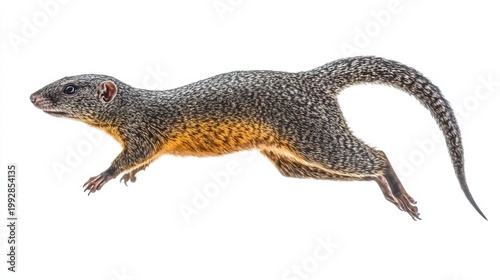 Agouti Captured in Mid-Step Movement Isolated