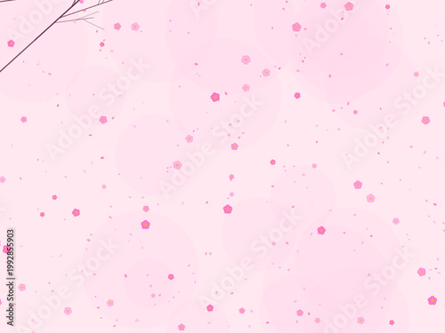 Cherry Blossom Sakura Flower Pattern Spring Background
