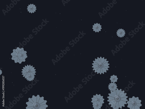 Brass Gear Cog Steampunk Pattern Background