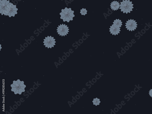 Vintage Industrial Steampunk Gear Pattern Design Backdrop