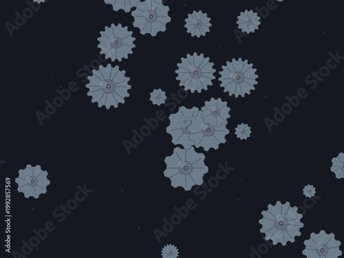 Mechanical Gear Steampunk Pattern Vintage Background