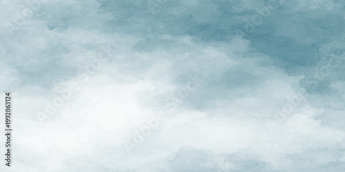 Foto Soft blue cloudy sky background with white clouds vector illustration