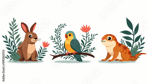 A charming illustration of a squirrel, evoking feelings of warmth and joy. Perfect for children's content, educational materials, or branding needing 