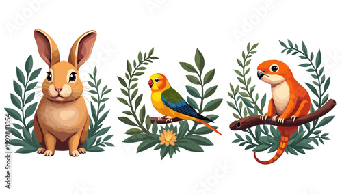 A charming illustration of a hamster, radiating warmth and innocence. Perfect for children's content, educational materials, or branding seeking a pla