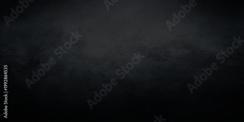 A dark blue grunge background with abstract black smoke drifting through a mysterious night sky filled with white clouds and thick fog over a textured space backdrop