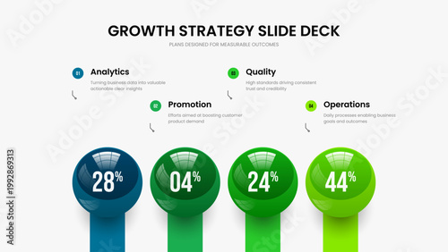 Science Introduction Four Element Infographic Presentation Template. Medical Report 4 Step Diagram Frame Design. Digital Growth Slideshow Layout Vector Illustration.