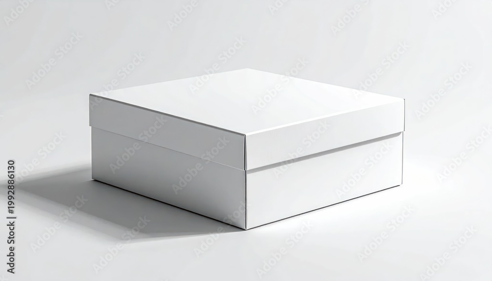 Naklejka premium white box on white