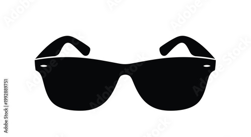 Black sunglasses icon a simple graphic representation of eyewear