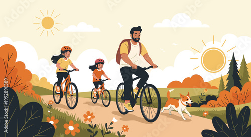 A calming illustration of autumn foliage evokes feelings of peace and serenity. Ideal for seasonal content, website backgrounds, or branding materials