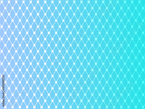 グラデーションが美しい抽象的な青色の菱形グリッドパターン背景
