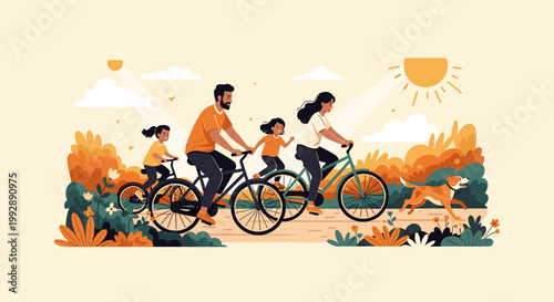 A calming, minimalist illustration featuring abstract flowers and leaves. Ideal for backgrounds, website banners, or social media graphics needing a t