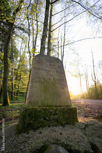 Gedenkstein im Landschaftspark