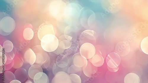 Vibrant colorful bokeh lights shine brightly in a lively festive scene with blurred circles of various sizes and colors.