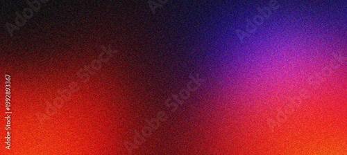 Colorful vibrant grainy gradient featuring red purple and blue hues.