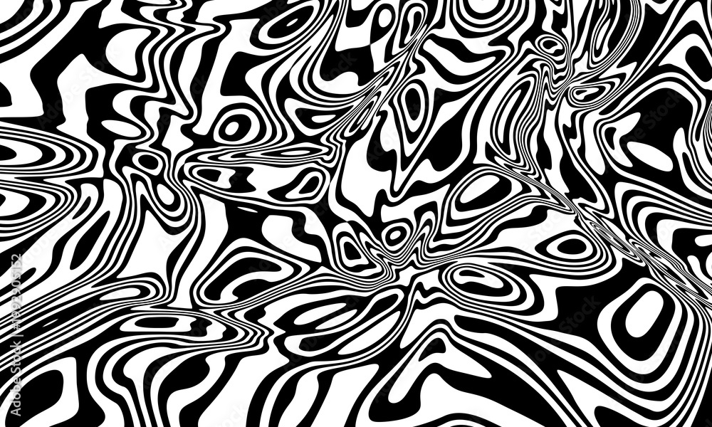 Fototapeta premium Modern abstract black wave lines on transparent background. Overlay background PNG illustration