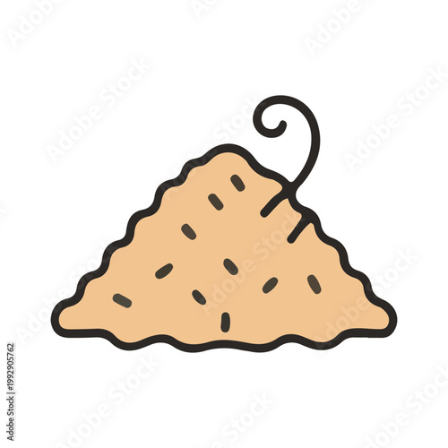 Compost Pile Organic Waste Icon