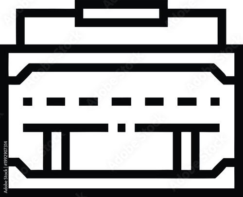 Professional business briefcase with organized internal compartments for carrying documents