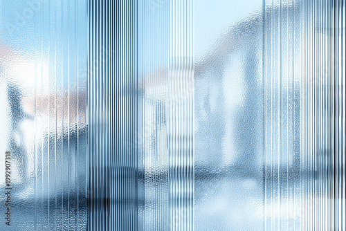 Frosted glass texture with blue tones
