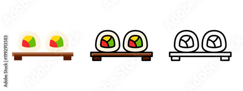 Sushi roll rice fish japanese cuisine seafood dish