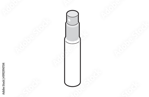 白いスプレーボトルのイラスト