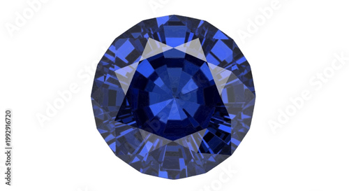 Minimal black silhouette icon, simple flat vector, bold black shape, no, no shading blue sapphire gemstone round brilliant cut on a, flat icon style