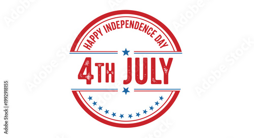 4th of July, Independence Day, Patriotic, American Flag, Holiday Icon, Vector Graphic