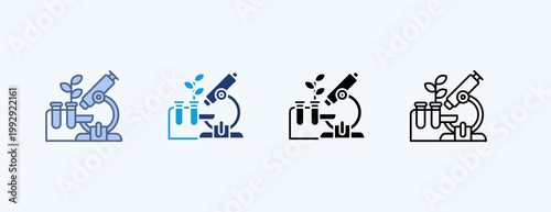 Biologist Multiple Icon Illustration Vector