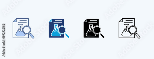 Research Experiment Multiple Icon Illustration Vector