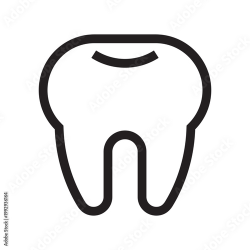 Tooth icon. Dental care concept.