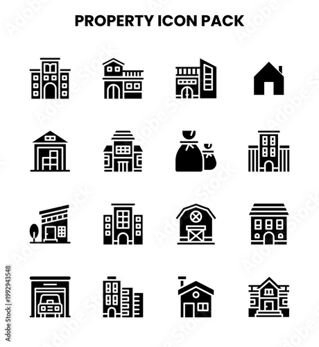 Property Glyph Scalable Icons Pack