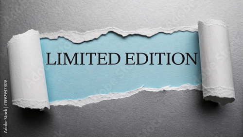 Ripped paper opening revealing 