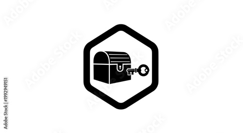 Key Unlocking Treasure Chest.