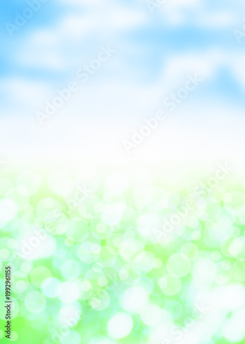 ボケた緑の背景イメージ