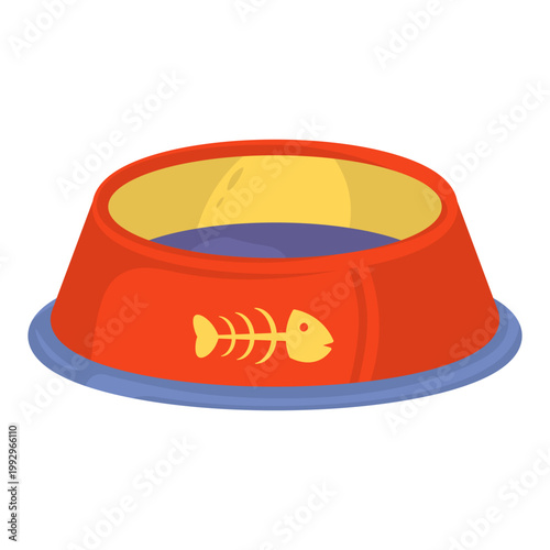 Pet Food Bowl Illustration