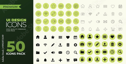 Digital Interface Icons Pack for Software, Wireframe, Prototype and Responsive Design