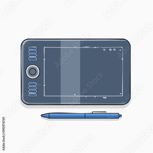 Digital Drawing Tablet and Stylus
