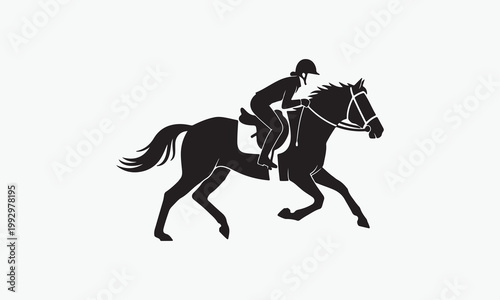 Echo of the Gallop: A Minimalist Equestrian Silhouette