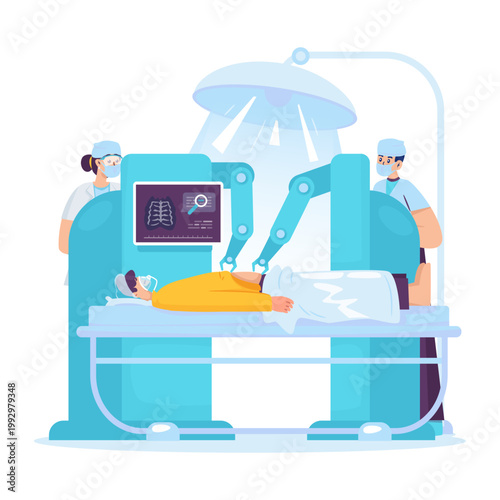Surgical Technology in Modern Medical Innovation Concept Vector Illustration