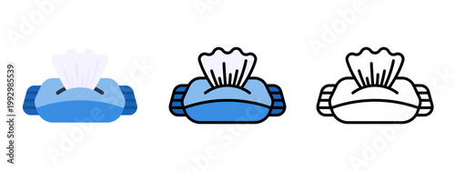 Wet Wipes Tissue Hygiene Cleaning Pack Icon